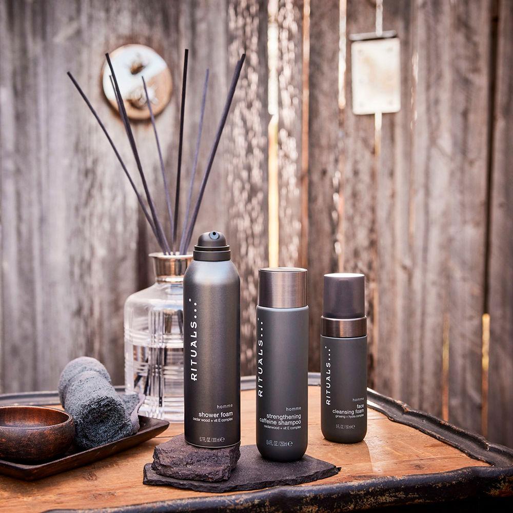 Зміцнювальний шампунь Rituals Homme Strengthening Caffeine Shampoo