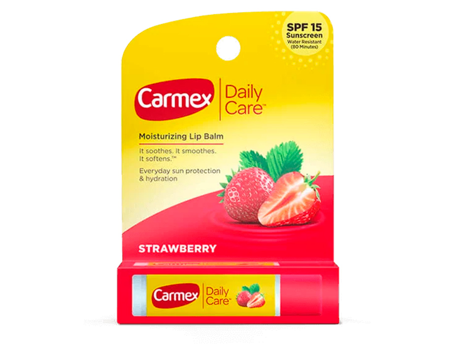 Бальзам для губ стік Carmex Strawberry SPF 15 Lip Balm, 4.25 г