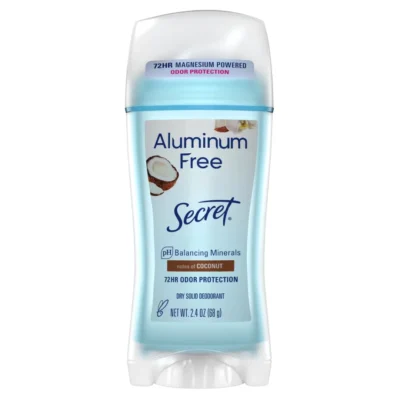 Дезодорант-антиперспірант кремовий Secret Аluminium Free real coconut creamy, 68 g
