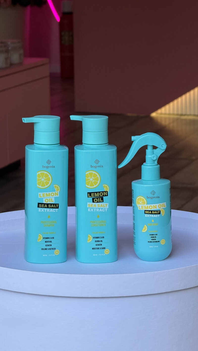 Шампунь для волосся Bogenia Lemon Oil & Sea Salt