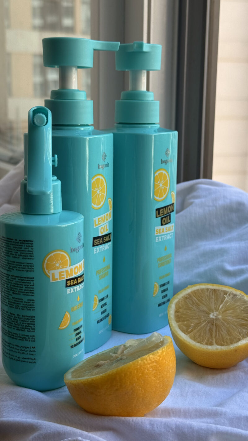 Шампунь для волосся Bogenia Lemon Oil & Sea Salt