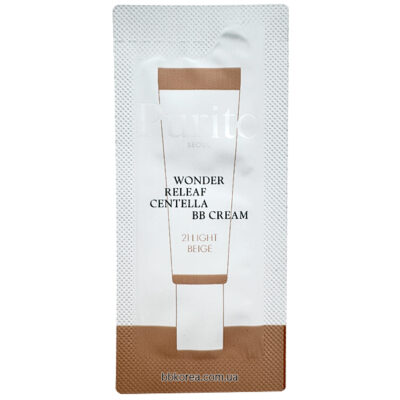 ВВ крем Purito з екстрактом центелли Seoul Wonder Releaf Centella 21 Light Beige, 1 мл (пробник)