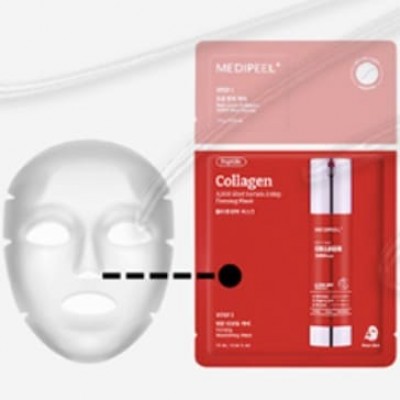 Двоетапний набір засобів з колагеном та мікроголками Medi-Peel Red Lacto Collagen 3000 Shot Serum 2 Step Mask, 1pcs