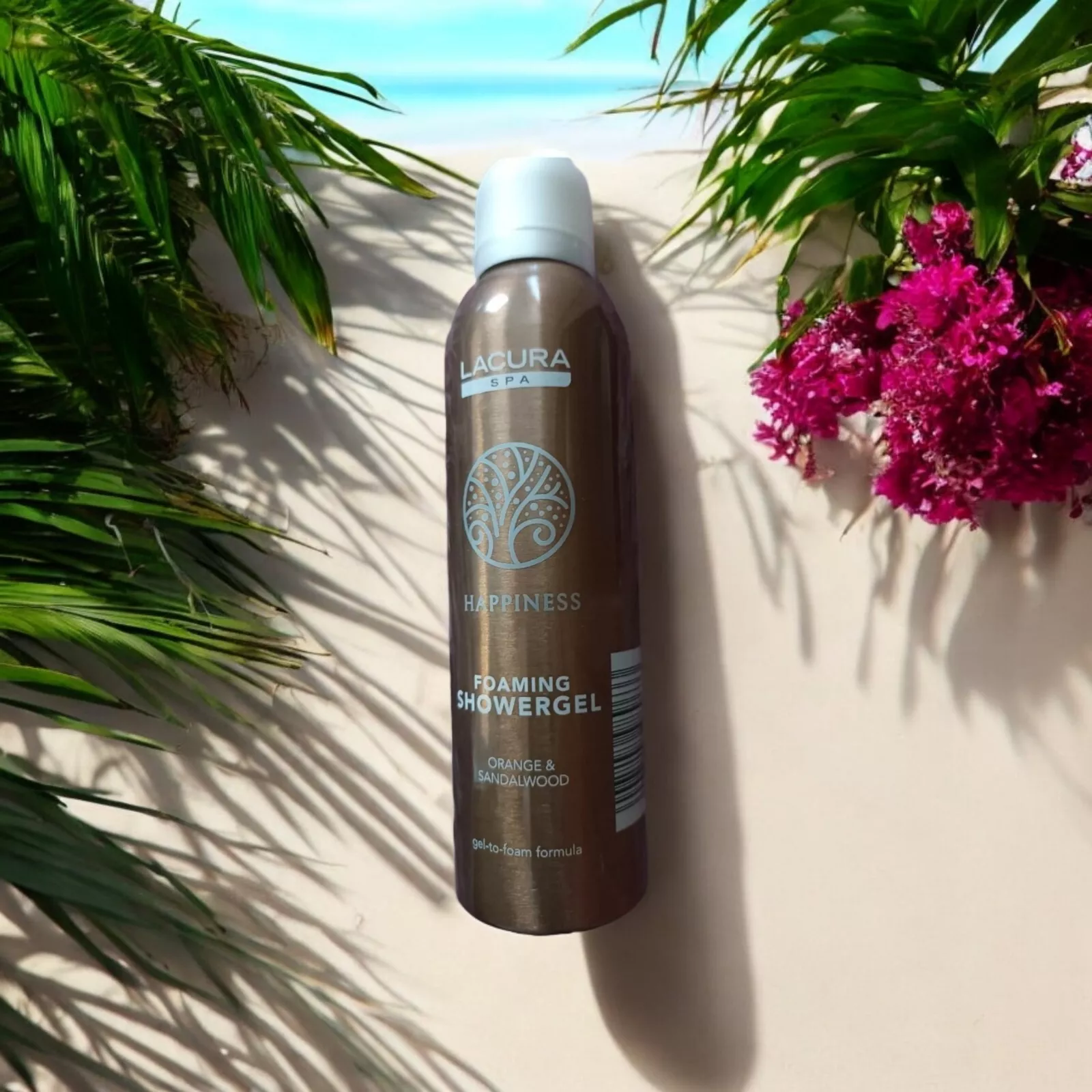 Парфумована гель-піна для душу LACURA Spa Happiness з ароматом апельсину та сандалового дерева, 200мл