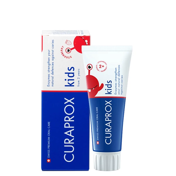 Дитяча зубна паста Curaprox Kids Strawberry від 2 років, 60 мл