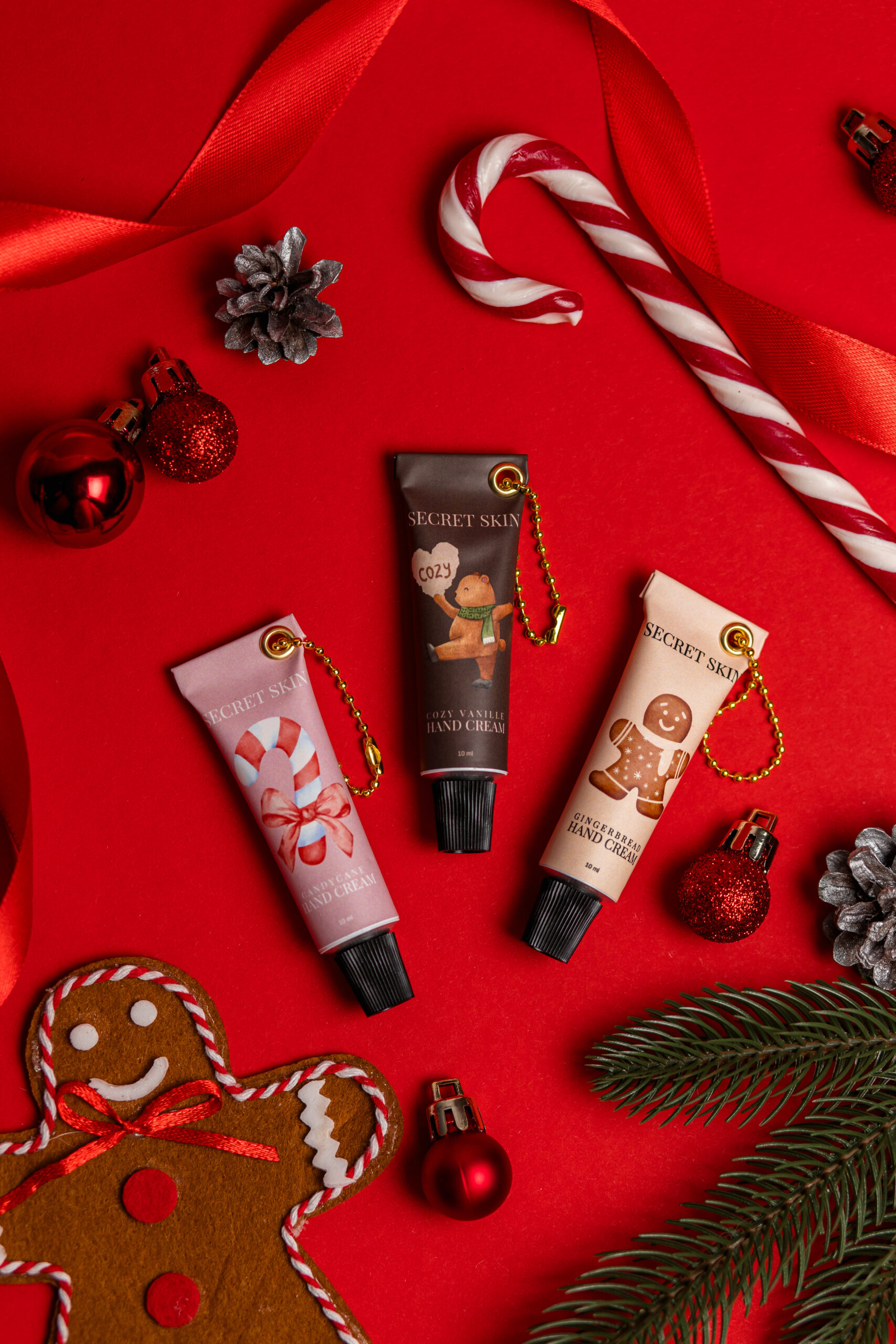 Міні крем брелок для рук Secret Skin Candy Cane