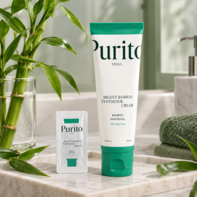 Бар’єрний крем з екстрактом бамбука та пантенолом Mighty Bamboo Panthenol Cream Purito