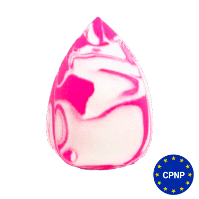 Спонж супер м'який малиново-білий крапля ZOLA