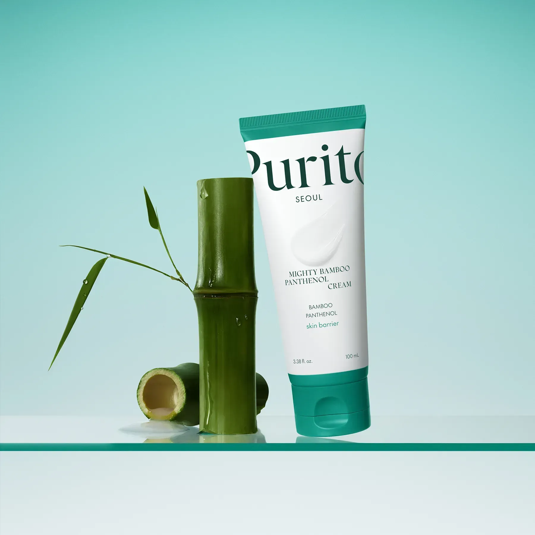 Бар’єрний крем з екстрактом бамбука та пантенолом Mighty Bamboo Panthenol Cream Purito