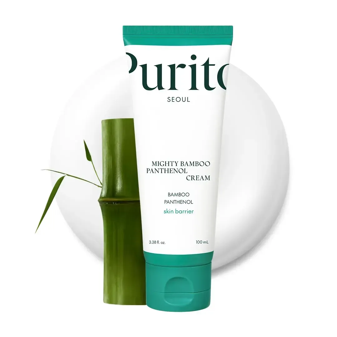 Бар’єрний крем з екстрактом бамбука та пантенолом Mighty Bamboo Panthenol Cream Purito