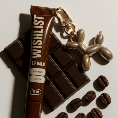 Бальзам-блиск для губ Espresso Noir WishList Lip Gloss Balm, 10 мл + Іграшка-брелок