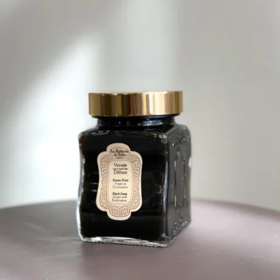 Чорне мило з евкаліптом La Sultane de Saba Black Soap Eucalyptus