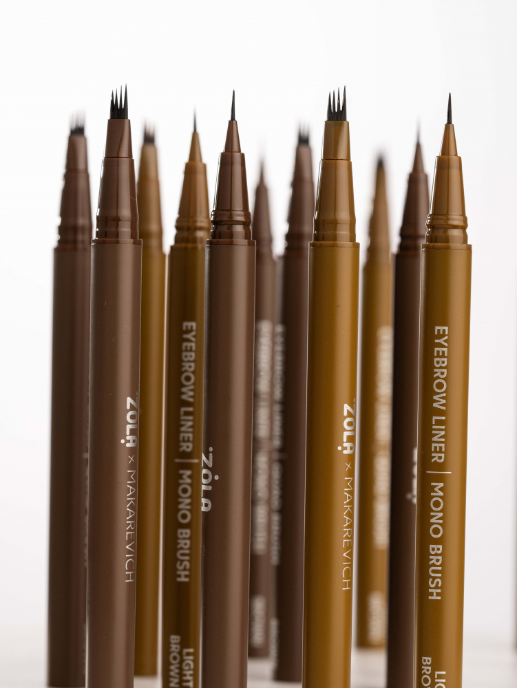Лайнер для брів з квадро-пензлем ZOLA Light Brown