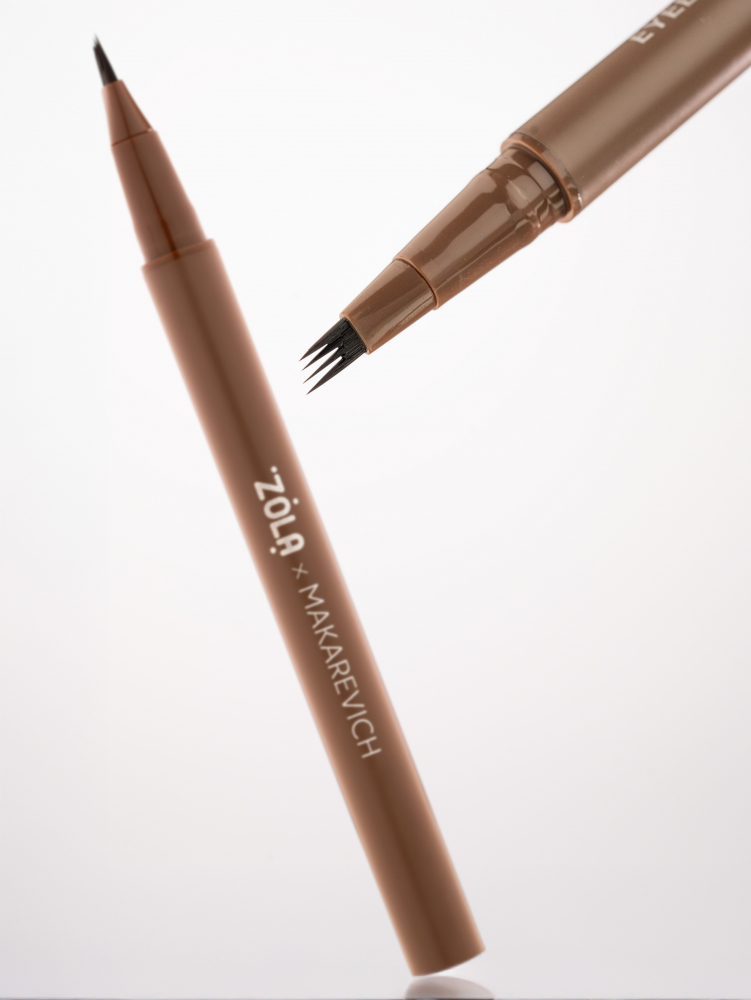 Лайнер для брів з квадро-пензлем ZOLA Light Brown