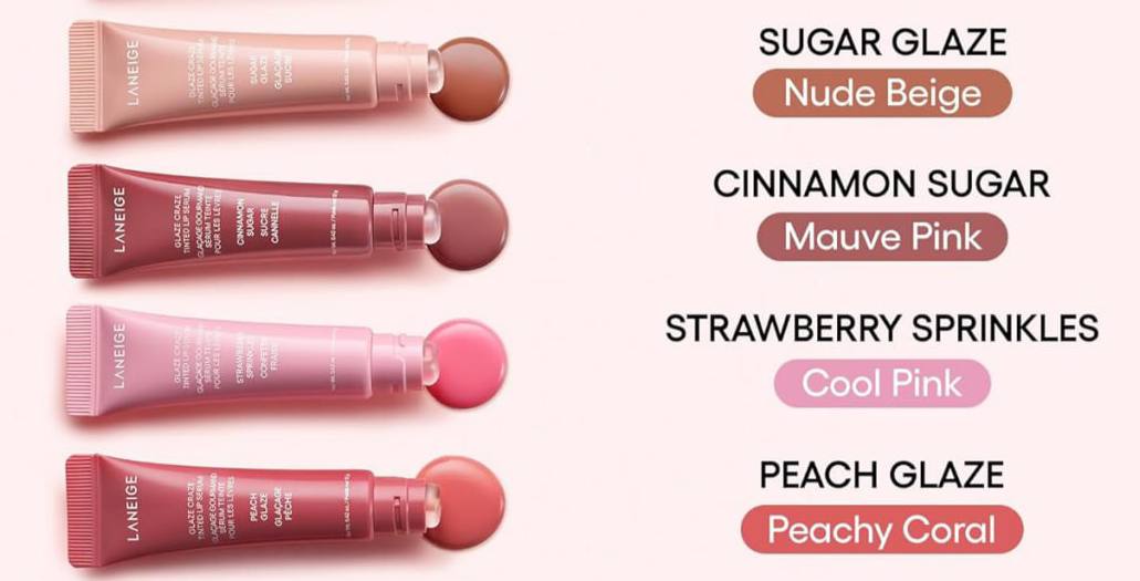 Сироватка-тінт для губ з поліпептидами Laneige Glaze Craze Tinted Lip Serum Strawberry Sprinkless , 12g