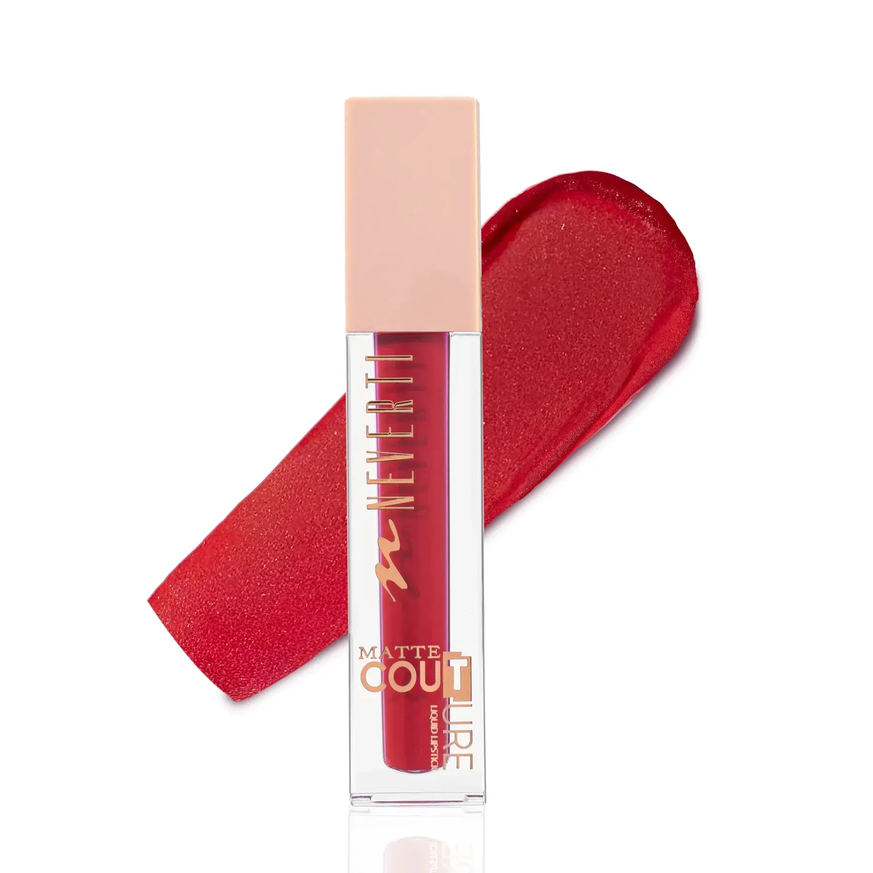 Рiдка матова помада для губ Neverti Matte Couture Liquid - №110 (Tango Red)