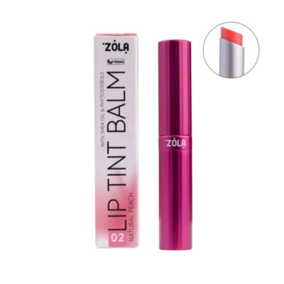 ZOLA Відтінковий бальзам для губ Lip Tint Balm (02 Peach Natural)