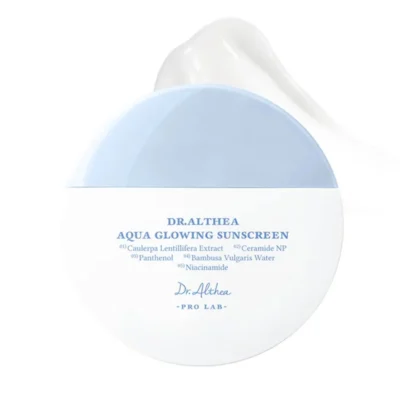 Зволожуючий сонцезахисний крем з бамбуком - Dr. Althea Aqua Glowing Sunscreen SPF50+ PA++++, 45 мл