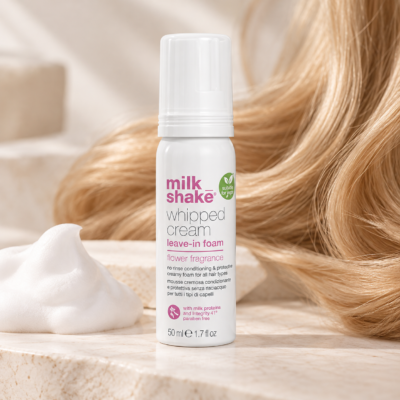 Крем-пінка незмивна для зволоження волосся Whipped Cream Leave-in Foam Flower Milk Shake, 50 мл
