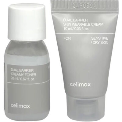 Набір мініатюр для обличчя Celimax Dual Barrier Trial Kit Travel (Toner 20ml + Cream 10ml)