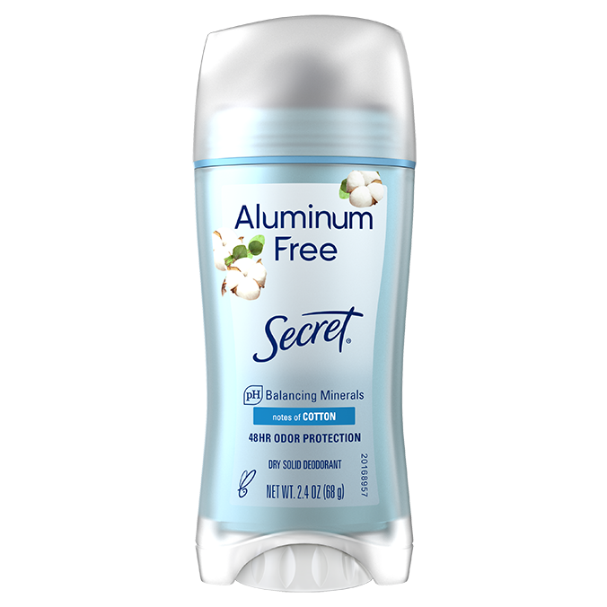 Дезодорант-антиперспірант Secret Аluminium Free Cotton , 68 г