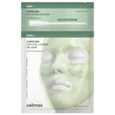 Celimax Ji Woo Gae Cica Pha Peel 2-Step Gel Mask