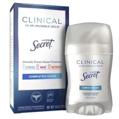Дезодорант антиперспірант Secret Clinical Strength Invisible Solid Clean Lavender 45 г