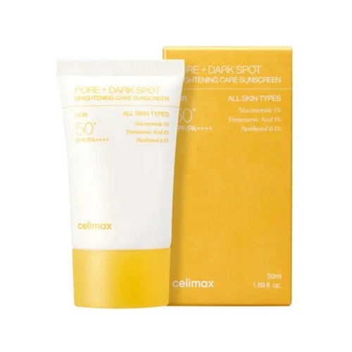 Celimax - Pore+Dark Spot Brightening Care Sunscreen - Освітлювальний сонцезахисний крем - 50ml