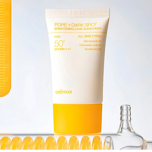 Celimax - Pore+Dark Spot Brightening Care Sunscreen - Освітлювальний сонцезахисний крем - 50ml