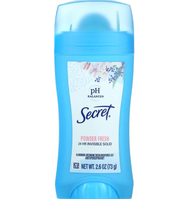 Дезодорант-антиперспірант Secret Invisible Solid Powder Fresh, 45 g