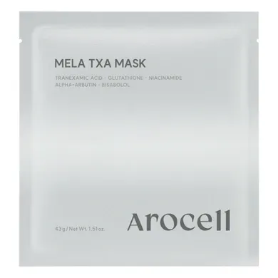 Гідрогелева маска з транексамовою кислотою, глутатіоном та арбутином arocell mela txa mask