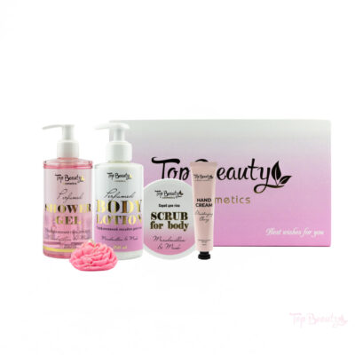 Бокс подарунковий "Рожевий" 5 товарів в коробці