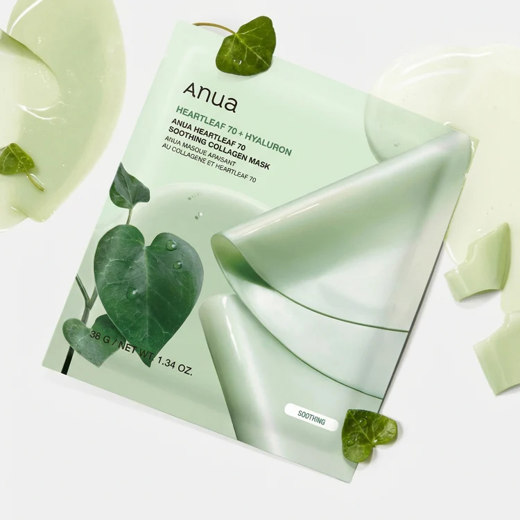 Заспокійлива гідрогелева маска Anua Heartleaf 70 Hyaluron Soothing Collagen Mask