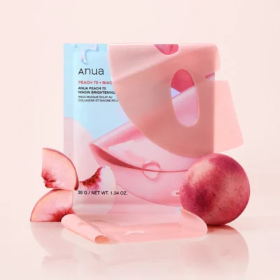 Освітлююча маска гідрогелева з персиком Anua Peach 70 Niacin Brightening Collagen Mask