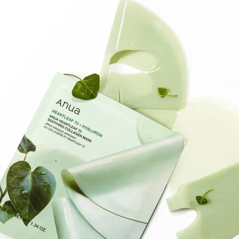 Заспокійлива гідрогелева маска Anua Heartleaf 70 Hyaluron Soothing Collagen Mask
