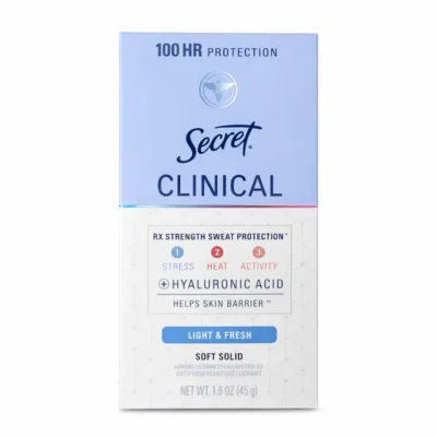 Дезодорант антиперспірант Secret Clinical Light and Fresh 100 HR 45g