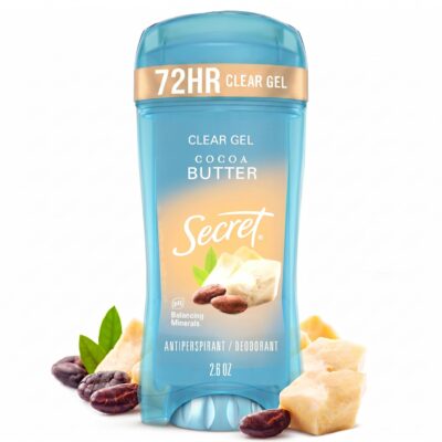 Дезодорант-антиперспірант Secret Clear Gel 72 Hr Cocoa Butter, 73 g