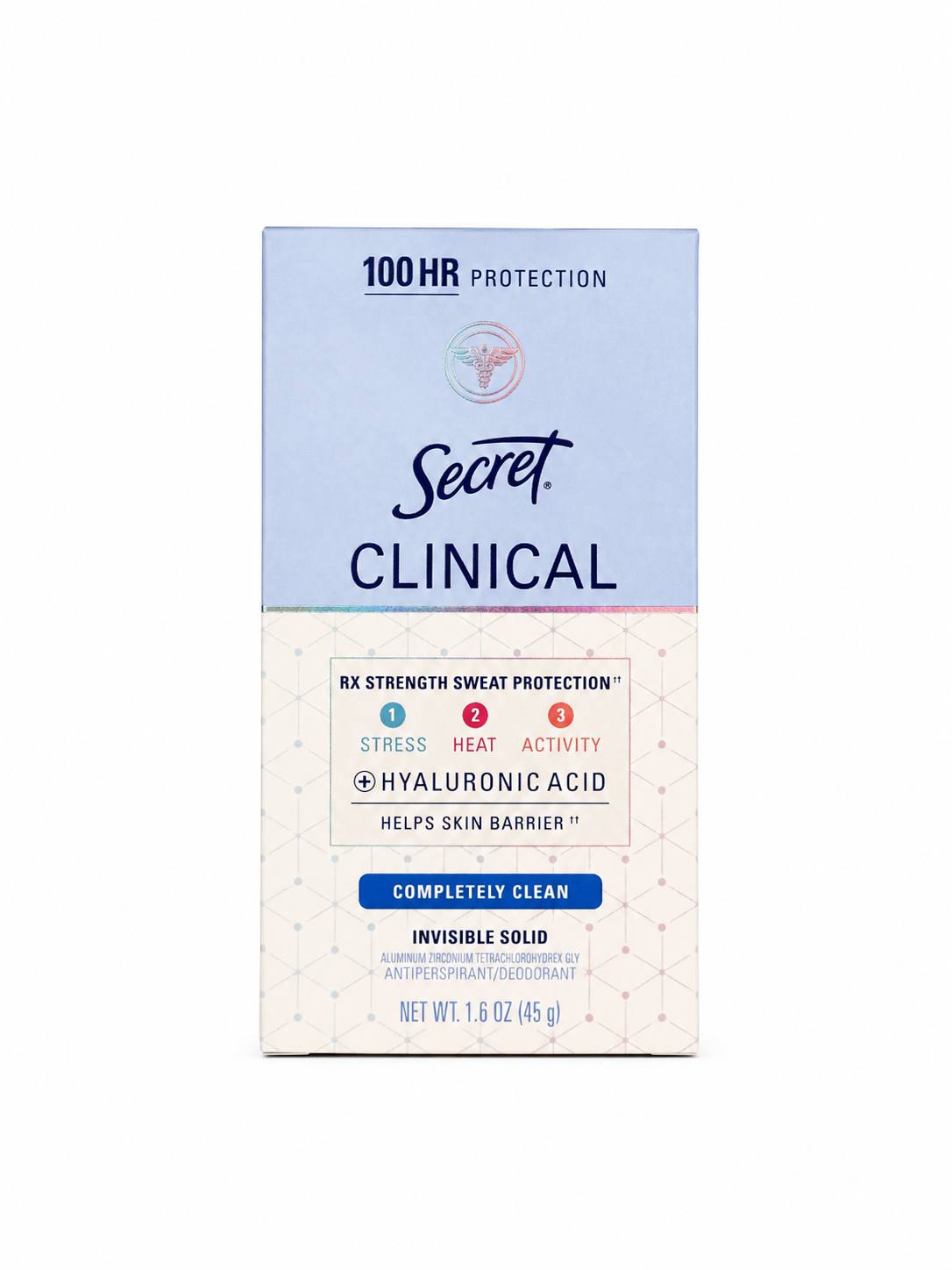 Дезодорант антиперспірант Secret Clinical Completely Clean 100 Hr 45 g