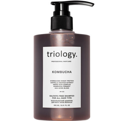 Безсульфатний шампунь для всіх типів волосся з комбучею Triology Kombucha , 500мл