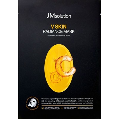 Ревіталізуюча тканинна маска для обличчя з вітаміном С JMsolution V Skin Radiance Mask Vitamin C, 30ml