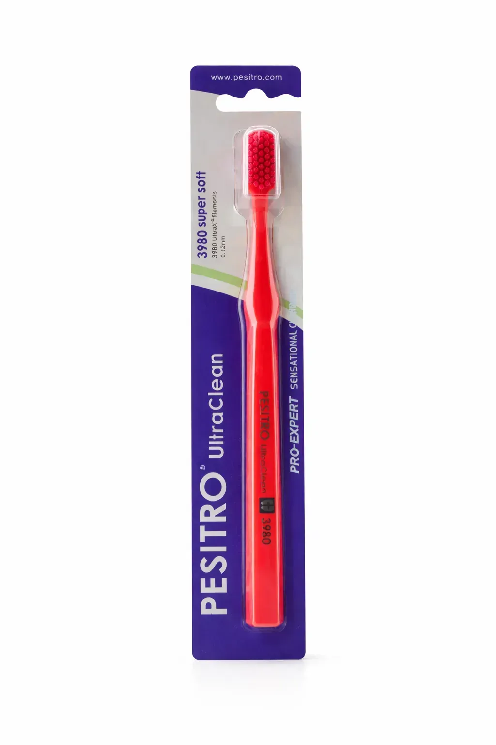 Доросла зубна щітка Pesitro 3980 Super Soft (червона)