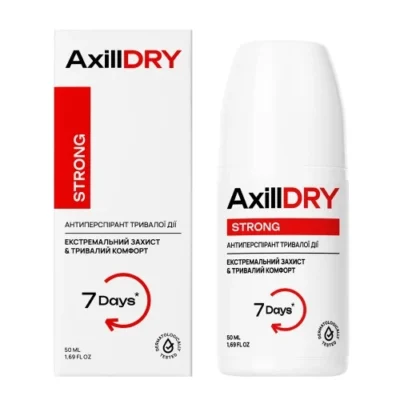 Кульковий антиперспірант тривалої дії AxillDRY Strong до 7 днів 50 мл