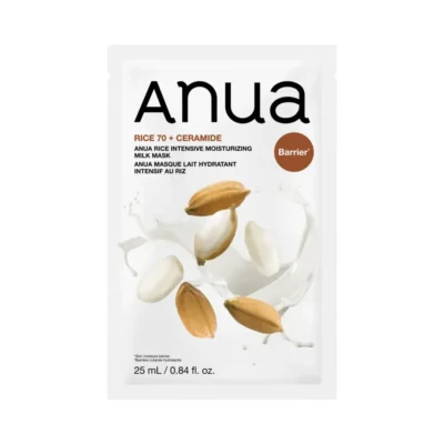 Тканинна маска для інтенсивного живлення та відновлення шкіри ANUA Rice 70 Intensive Moisturizing Milk Mask 25ml