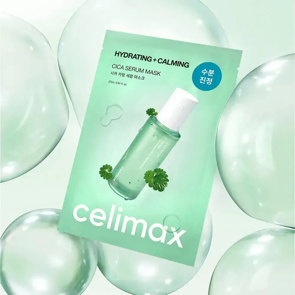 Заспокійлива тканинна маска з центелою Celimax Hydrating + Calming Cica