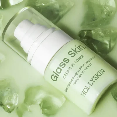 Крем-тонер для обличчя з церамідами та екстрактом матчі HOLLYSKIN Glass Skin