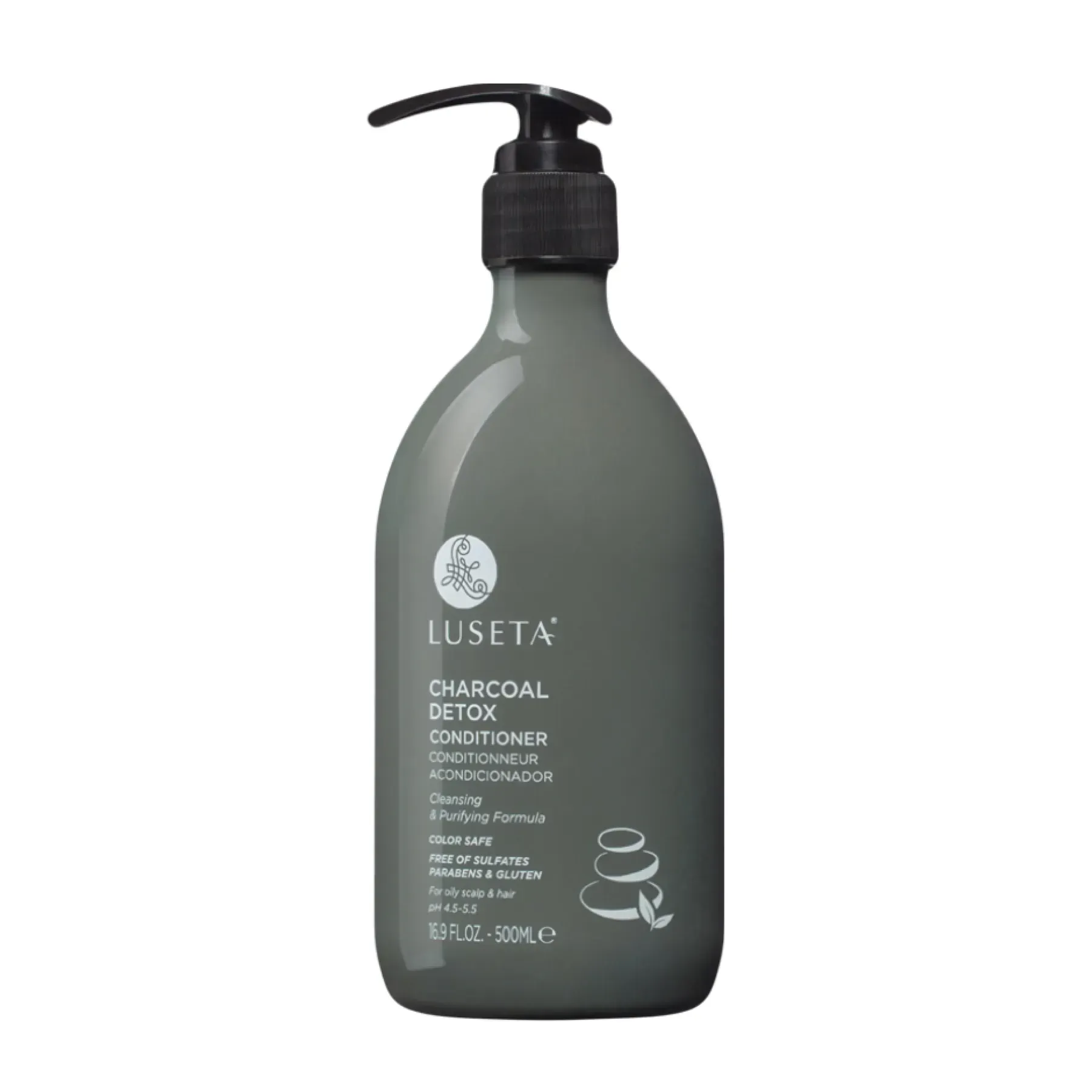Кондиціонер зволожуючий для гладкості Luseta Beauty Charcoal Detox 500 мл