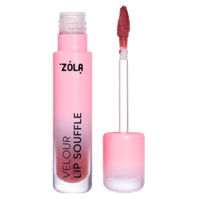 Оксамитова матова помада ZOLA  VELOUR LIP SOUFFLE 05 COZY PINK