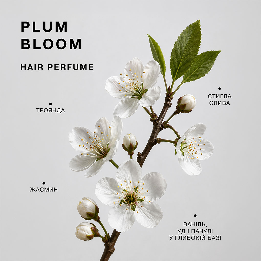 Парфумована вода для волосся Plum bloom Triology 30 мл