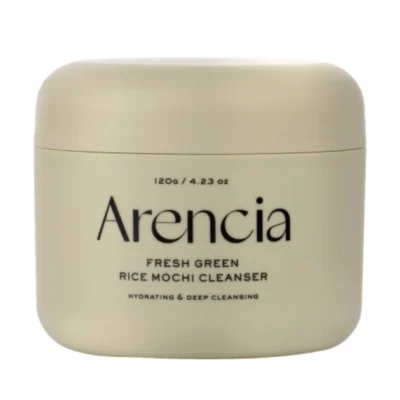 Зволожуюча та очищувальна паста для вмивання обличчя Arencia fresh green rice mochi cleanser 120г