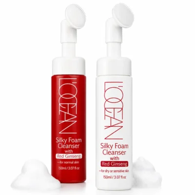 Пінка для вмивання з червоним женьшенем Silky Foam Cleanser L’OCEAN 150ml